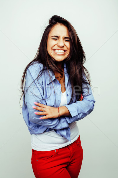 Jóvenes feliz sonriendo americano Foto stock © iordani