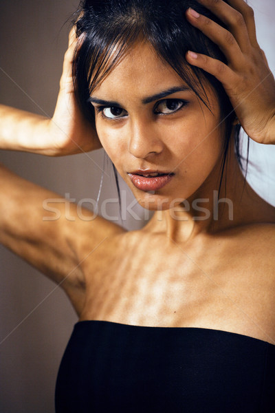 Beauté jeune femme dépression Rechercher mode Photo stock © iordani