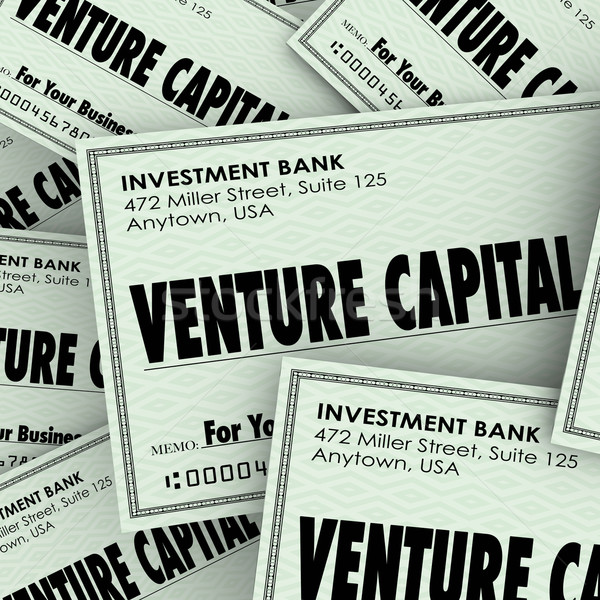 Venture Capital Words Check Money New Company Business Investmen Stock photo © iqoncept