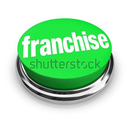 Groene knop woord business helpen Stockfoto © iqoncept
