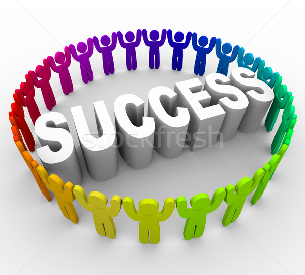 Succeed - People Surrounding Word Stock photo © iqoncept