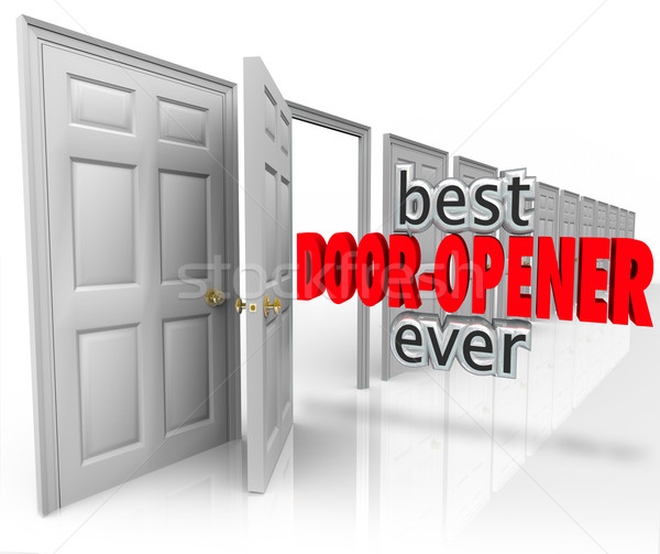 Best Door Opener Ever 3d Words Customer Sales Opening  Stock photo © iqoncept