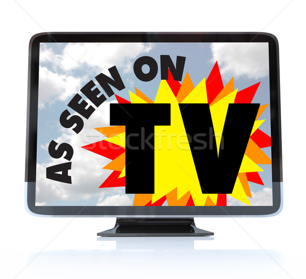As Seen on TV - High Definition Television HDTV Stock photo © iqoncept