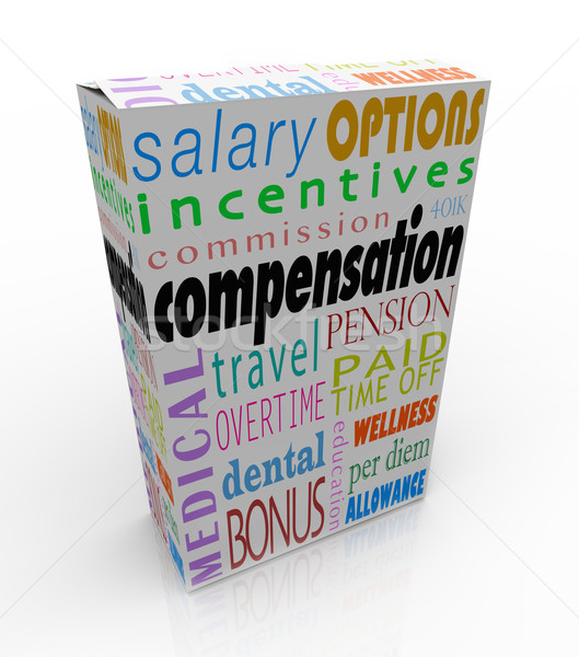 Compensation Total Benefits Package Salary Bonus Insurance Stock photo © iqoncept