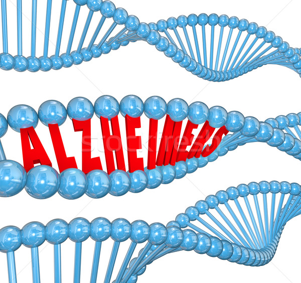 Stock photo: Alzheimer's Disease DNA Strand Medical Research Cure