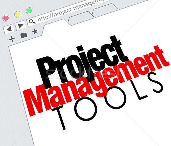 Project Management Tools Online Website Resource Stock photo © iqoncept