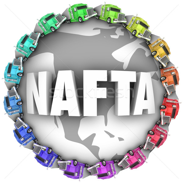 NAFTA North American Free Trade Agreement Trucks Stock photo © iqoncept