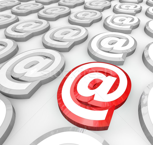 Email At Symbol for Internet Web Communication Message Stock photo © iqoncept