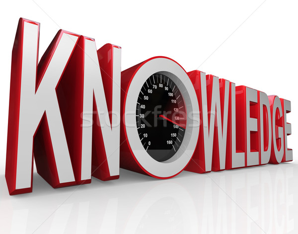 Knowledge Speedometer Word Learning is Power Stock photo © iqoncept