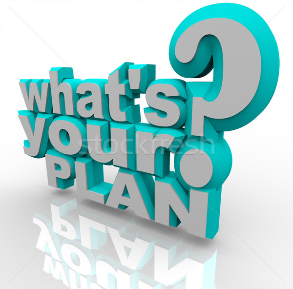 What's Your Plan - Ready Planning for Success Strategy Stock photo © iqoncept