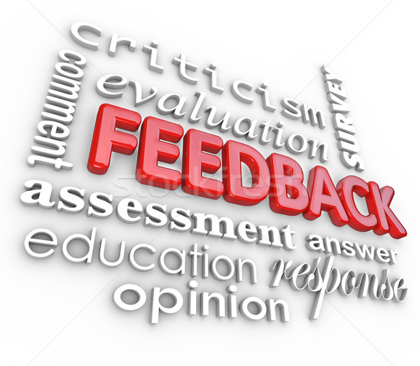 Stock photo: Feedback 3D Word Collage Evaluation Comment Review