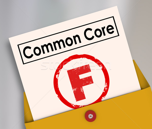 Common Core Bad Score Results Report Card Poor Performance Stock photo © iqoncept