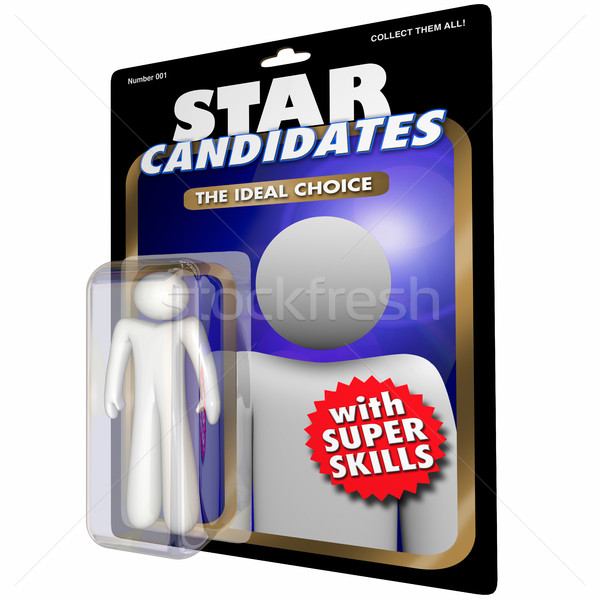 Best Job Candidate Hire New Employee Worker Action Figure 3d Ill Stock photo © iqoncept