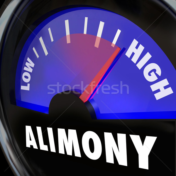 Alimony Gauge Level Spousal Support Financial Payment Amount Stock photo © iqoncept