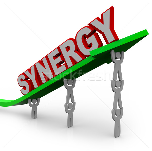 Synergy - Teamwork People Partner for Combined Strength Stock photo © iqoncept