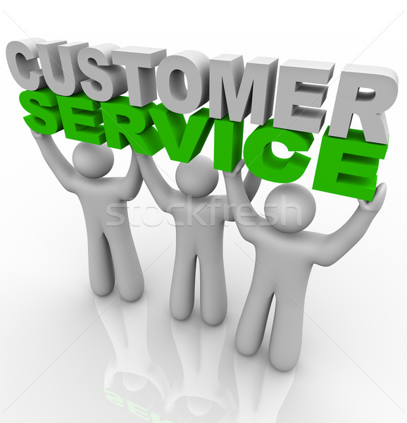 Customer Service - Lifting the Words Stock photo © iqoncept