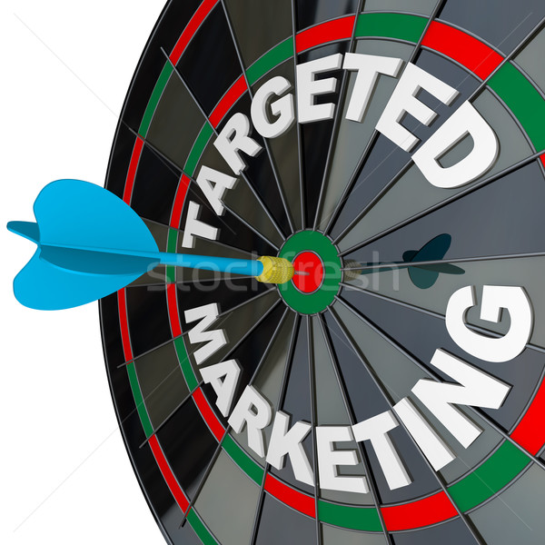 Darts darts tábla megcélzott marketing sikeres kampány Stock fotó © iqoncept