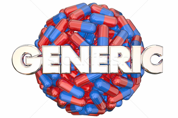 Generic No Name Brand Cheap Drugs Pills 3d Illustration Stock photo © iqoncept
