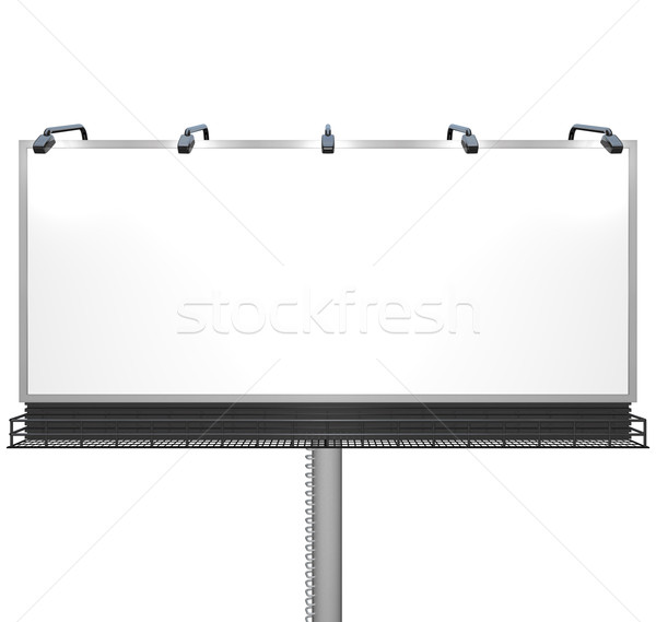 Blank White Billboard Ready for Your Message Stock photo © iqoncept