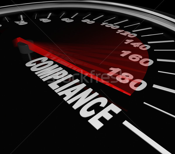 Compliance Speedometer Rules Regulations Standards Stock photo © iqoncept
