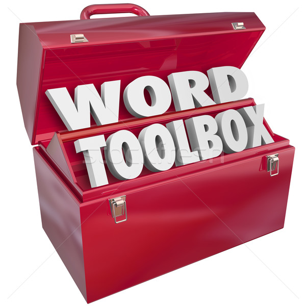 Word Toolbox Teaching Tools Resources Spelling Reading Lesson Ai Stock photo © iqoncept