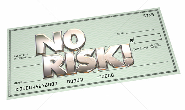 No Risk Check Easy Payment Free Cash Money Safe Secure Stock photo © iqoncept