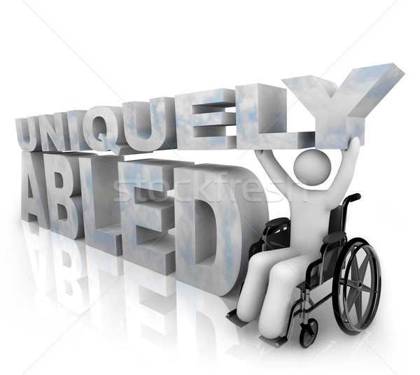 Not Disabled - Uniquely Abled Stock photo © iqoncept