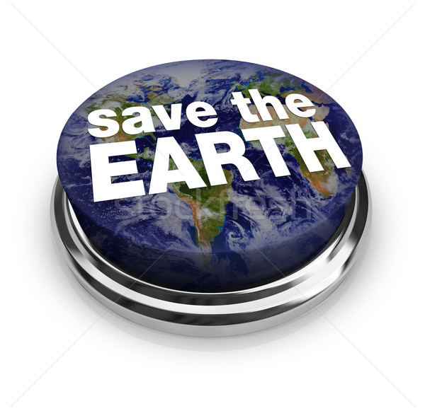Save the Earth Button Stock photo © iqoncept