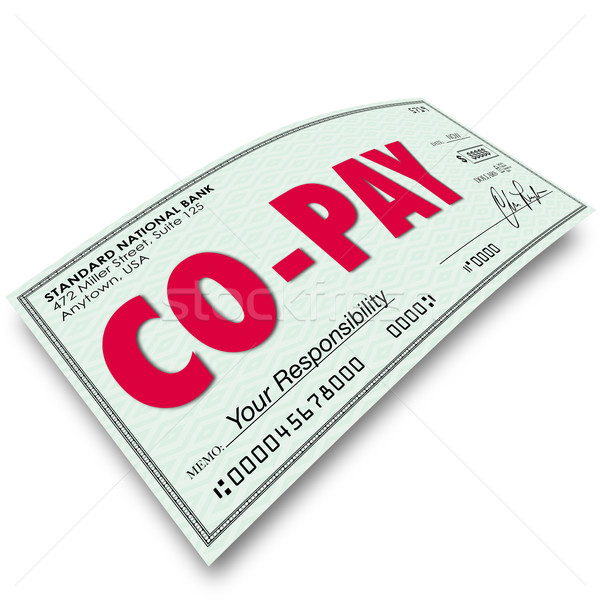 Co-Pay Deductible Payment Your Share Obligation Medical Insuranc Stock photo © iqoncept