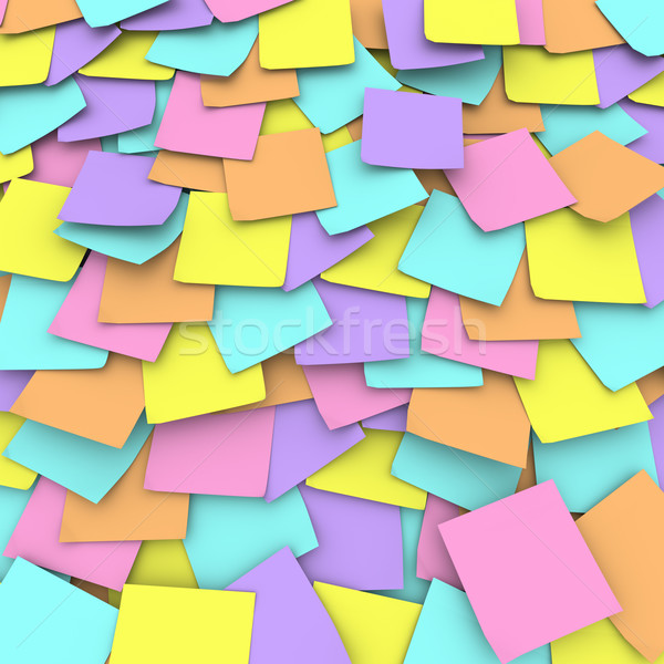 Colored Sticky Note Background Collage Stock photo © iqoncept