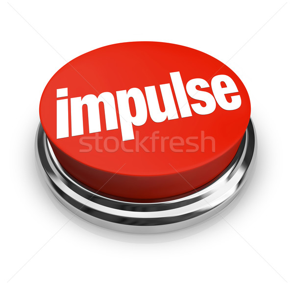 Impulse Word 3d Red Button Emotional Choice Purchase Shopping Stock photo © iqoncept