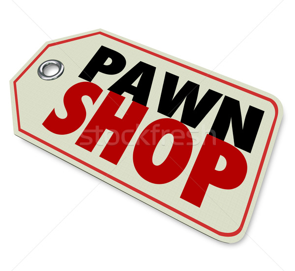 Pawn Shop Price Tag Second Hand Resale Store Stock photo © iqoncept