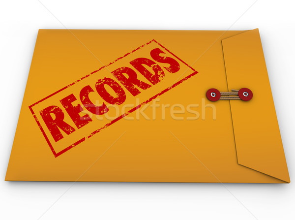 Dossiers documents jaune confidentiel document enveloppe [[stock_photo]] © iqoncept