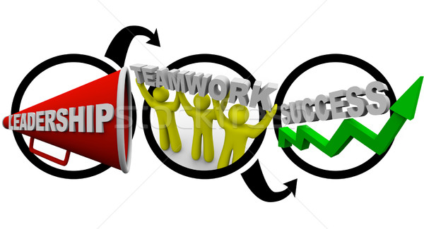 Leadership Plus Teamwork Equals Success Stock photo © iqoncept