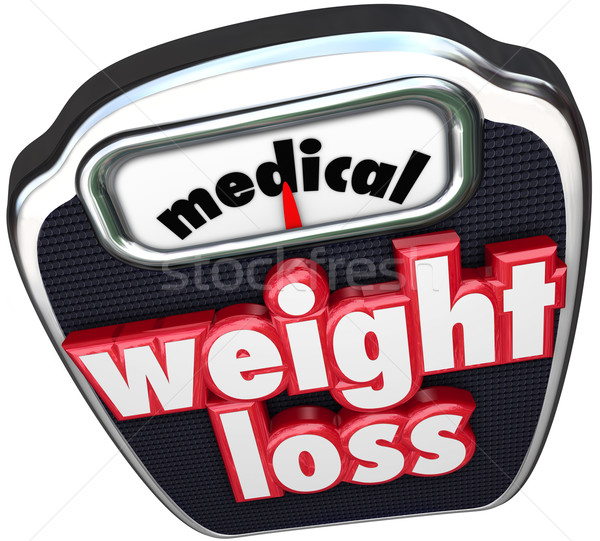 Medical Weight Loss Scale Words Help Assistance Supervised Diet  Stock photo © iqoncept
