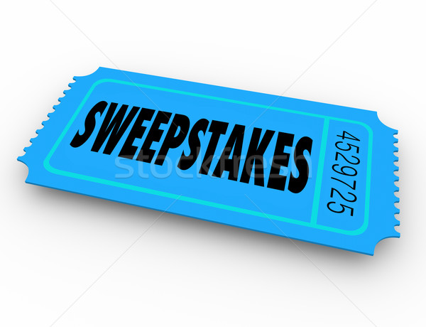 Sweepstakes Lucky Winning Ticket Enter Prize Contest Win Big Pri Stock photo © iqoncept