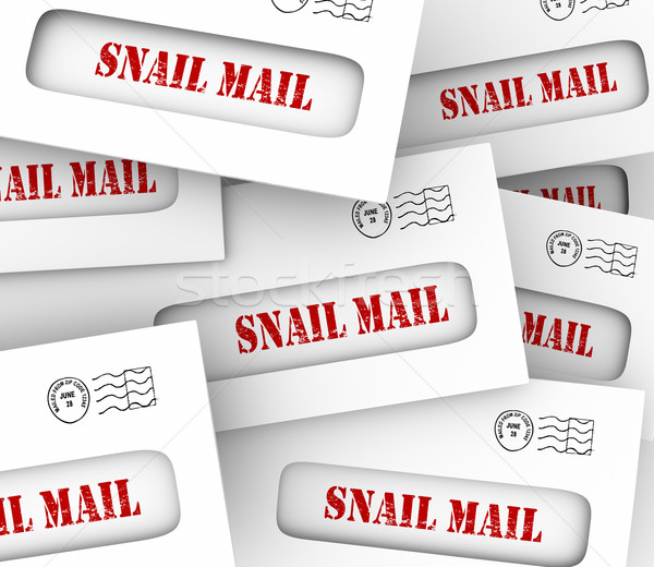 [[stock_photo]]: Escargot · mail · lent · un · message · mots