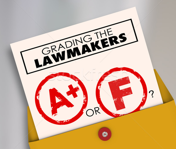 Grading the Lawmakers A or F Elected Officials Stock photo © iqoncept