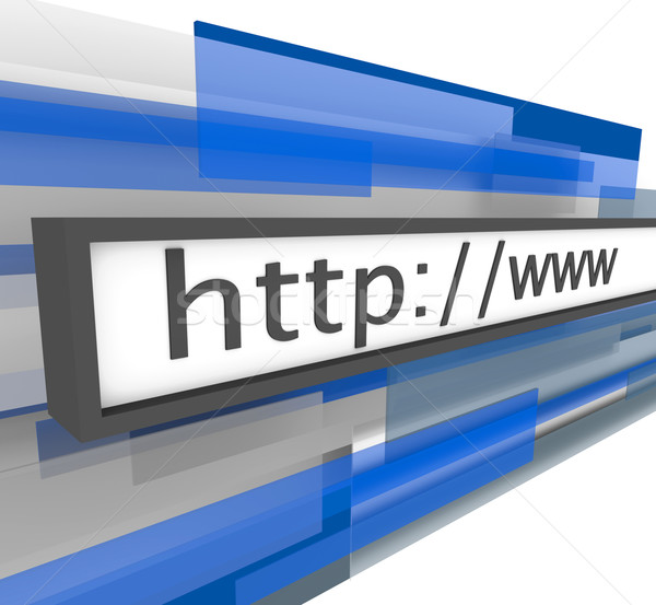 Website Address Bar - http and www Stock photo © iqoncept
