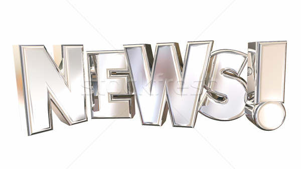 Stock photo: News Letters Rising Update Announcement 3d Illustration