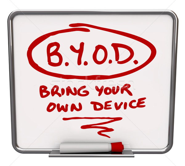 BYOD Message Board Company Policy Bring Your Own Device Stock photo © iqoncept