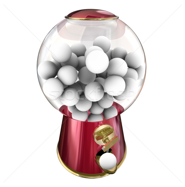 Gumball Machine Candy Dispenser Sugar Treat Snack Blank Copy Spa Stock photo © iqoncept