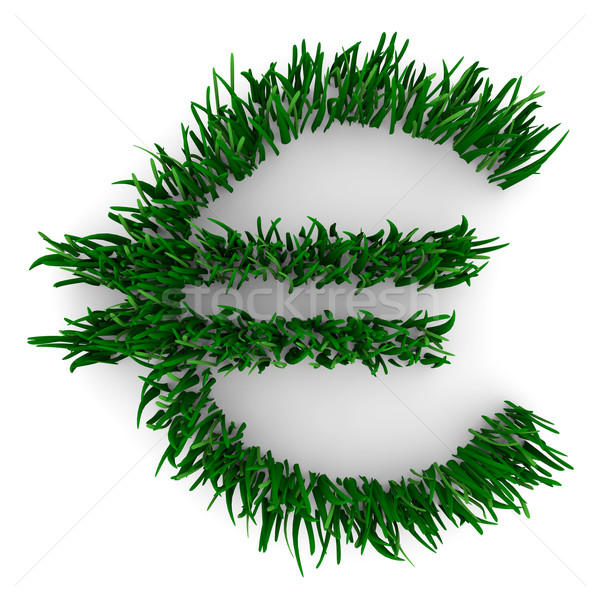 Euros signe herbe chiffre environnement mouvement [[stock_photo]] © iqoncept