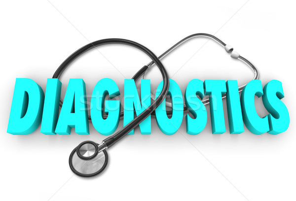 DIagnostics Health Care Diagnose Stethoscope Doctor Treatment Stock photo © iqoncept