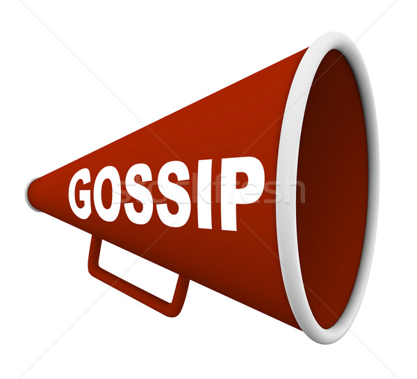 Gossip - Word on Bullhorn Stock photo © iqoncept