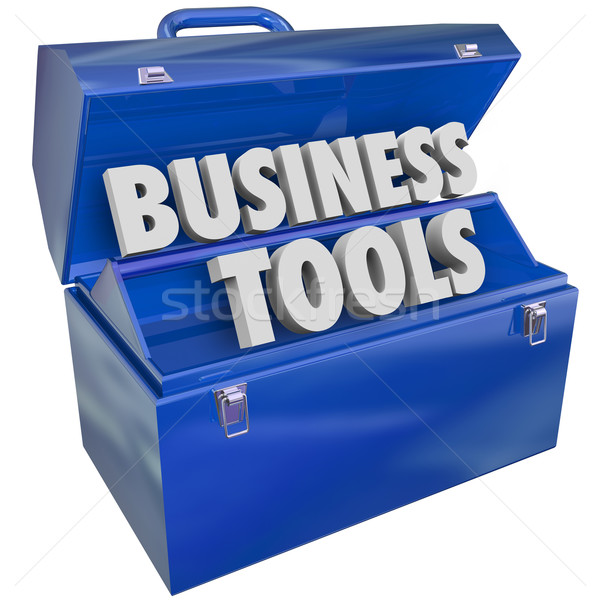 Affaires outils boîte à outils gestion ressources logiciels [[stock_photo]] © iqoncept