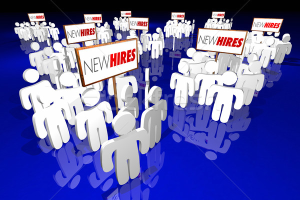 New Hires Employees Rookies Workers Staff Recruits 3d Illustrati Stock photo © iqoncept