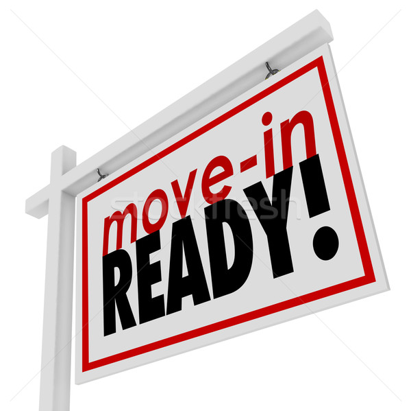 Move-in Ready House Home for Sale Sign Stock photo © iqoncept