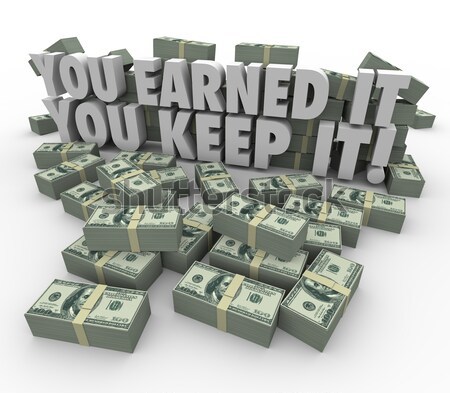 Second Income Money Falling Side Job Work Earn More Cash Stock photo © iqoncept