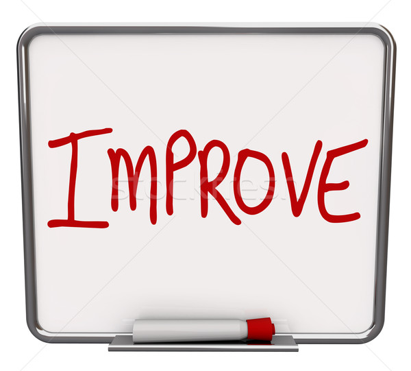 Improve Word on Dry Erase Board Encouraging Change Stock photo © iqoncept